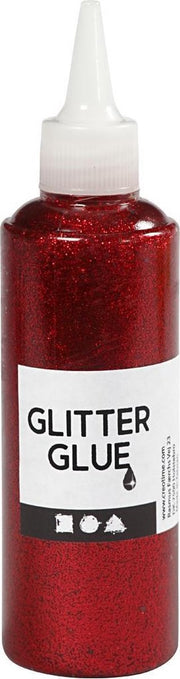 Creotime Glitterlijm Rood 118 Ml