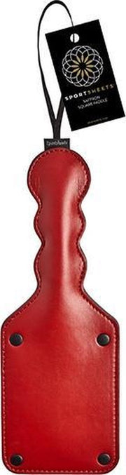 Sportsheets Saffron Vierkante Klapzweep - Rood