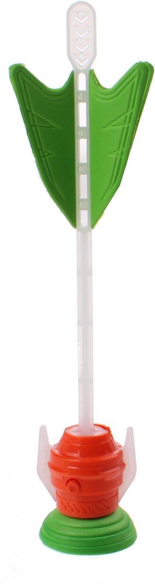 Jonotoys - Raket Met Zuignap En Lichteffect - Buiten of Water speelgoed - 21 Cm Groen