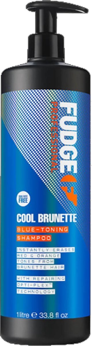 Fudge - Cool Brunette - Blue-Toning Shampoo - 1000 ml