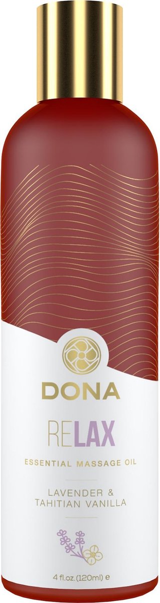 Dona Essential Massage Olie - Relax Lavendel & Tahitiaanse Vanille - 120ml