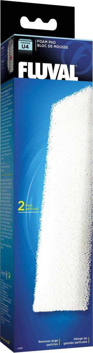 Fluval U4 Filterschuimblok 2 stuks U4