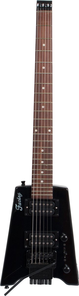 Fazley FSB418BK headless elektrische gitaar zwart