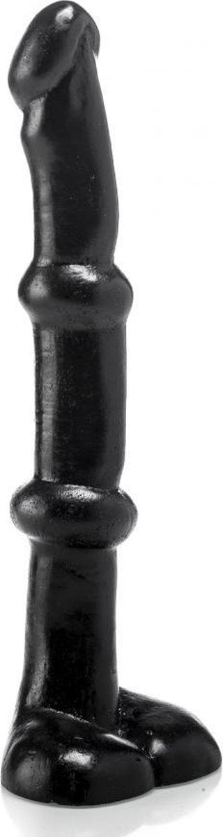 XXLTOYS - Hapes - Large Dildo - inbrenglengte 24 X 4.7 cm - Black - Uniek Design Realistische Dildo – Stevige Dildo – voor Diehards only - Made in Europe
