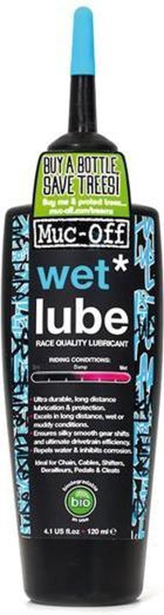 Muc-Off Kettingolie - wet lube - 120 ml