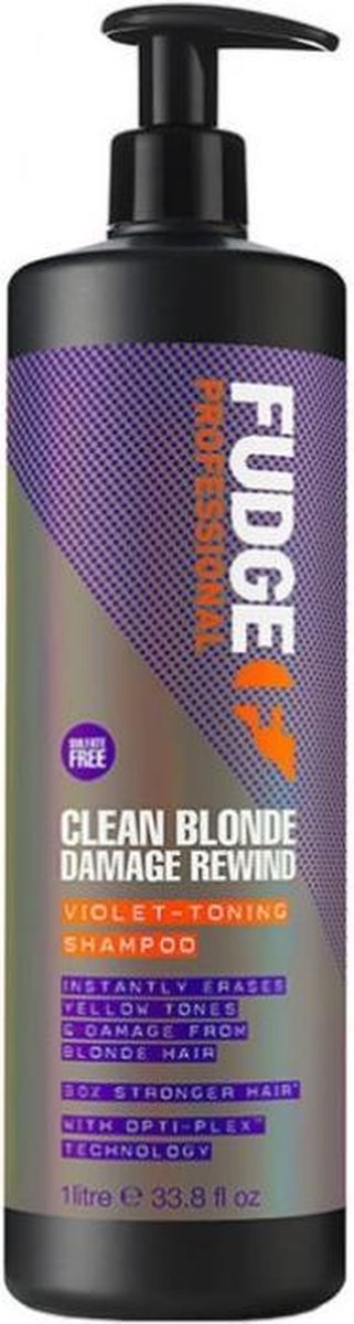 Fudge Clean Blonde Damage Rewind Violet Shampoo - 1000 ml
