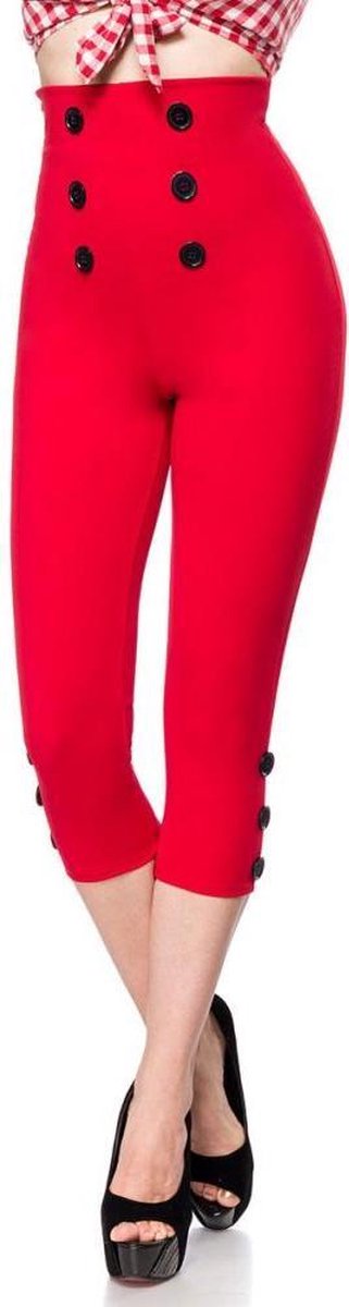 Belsira Capri broek -2XL- 50059 Rood