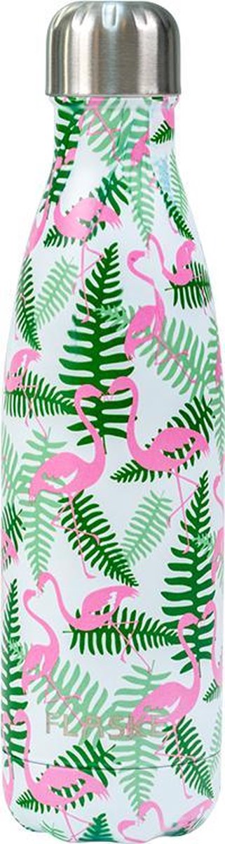 FLASKE Jungle RVS Thermosfles - 500ml - Drinkfles - Groen