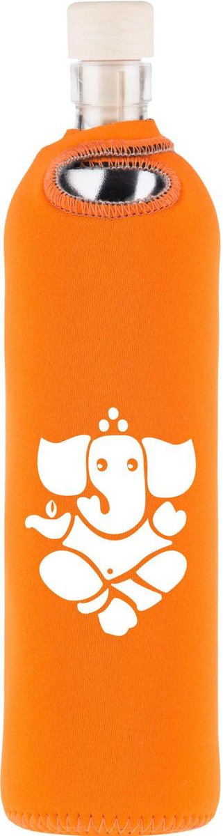 Flaska glazen waterfles Spirtual Ganesha 0