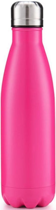 Drinkfles | Thermosfles | Geïsoleerd | Dubbelwandig | Metaal | Roze | 0.5 liter