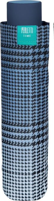 Perletti Mini-paraplu Dames 97 Cm Automatisch Microvezel Blauw