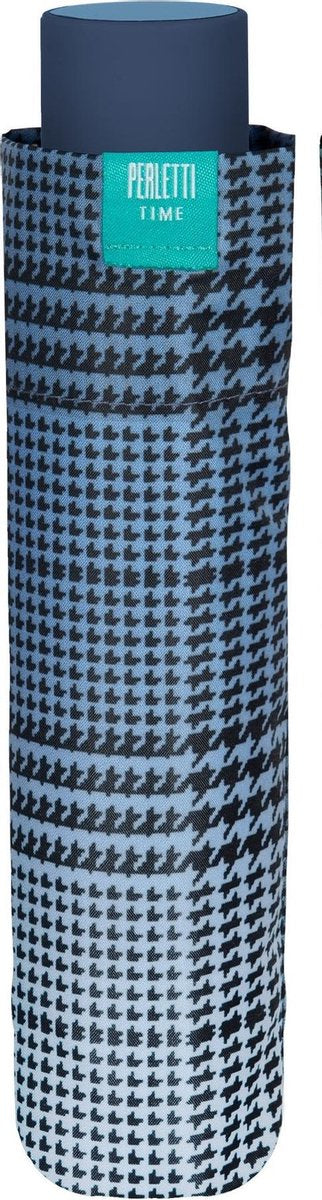 Perletti Mini-paraplu Dames 97 Cm Automatisch Microvezel Blauw