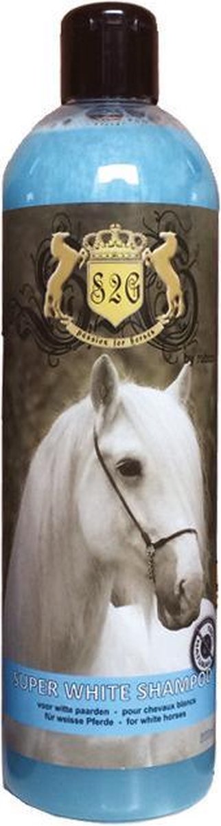 S2g Shampoo Voor Witte Paarden Blauw/transparant 500 Ml