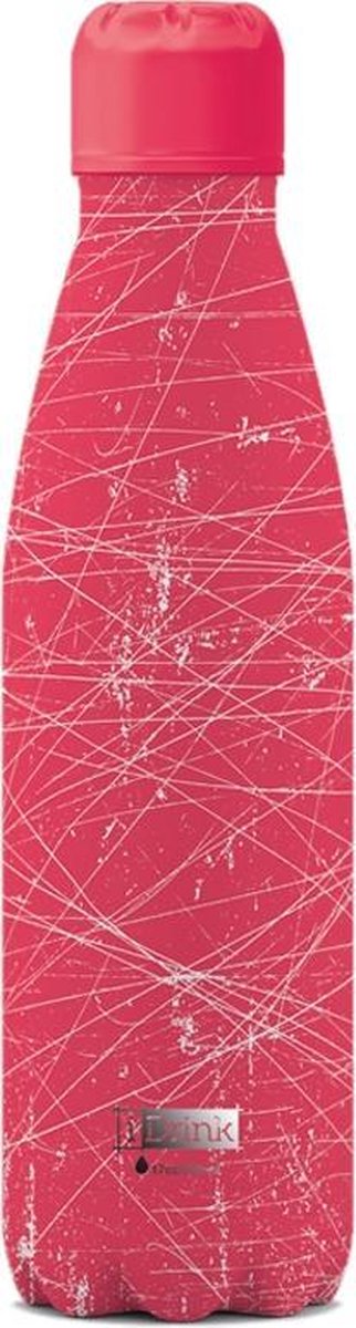 I-drink Thermosfles Grunge 500 Ml Rvs Roze