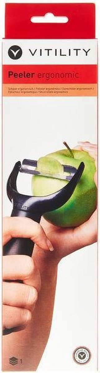 Vitility Fruits & vegetables Dunschiller Y-model Zwart schilmesje
