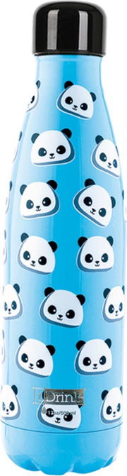 I-drink Thermosfles Panda 750 Ml Rvs Blauw/wit/zwart