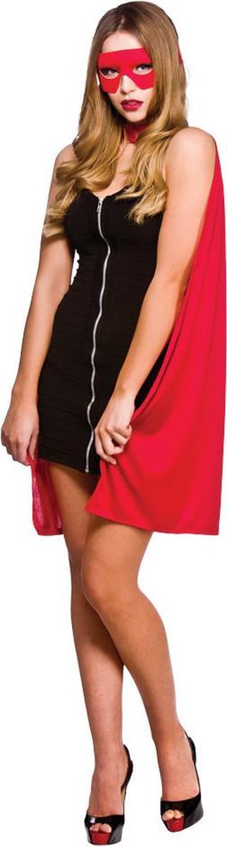 Verkleedkleding Superhelden Cape - One Size Fits All - Rood
