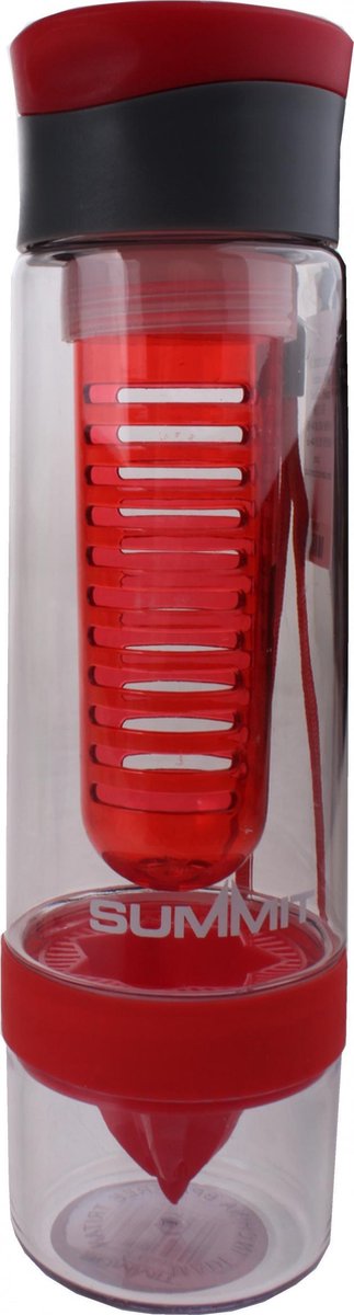 Summit - Drinkfles - Dual Infuser - BPA vrij - 750ML - Rood
