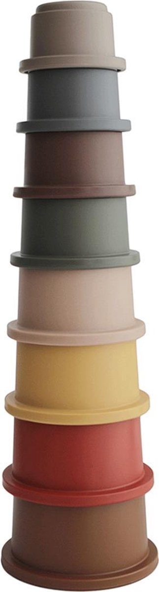 Mushie stacking cups - stapelbekers -multicolour retro Multicolour