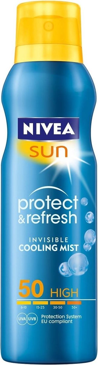 Nivea - UV-zonnebrandspray - Sun protect & refresh SPF50+ - maat 200ml