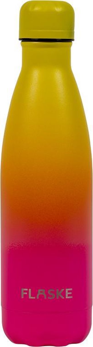 FLASKE Gradient Sunset RVS Thermosfles - 500ml - Drinkfles - Waterfles - Thermofles