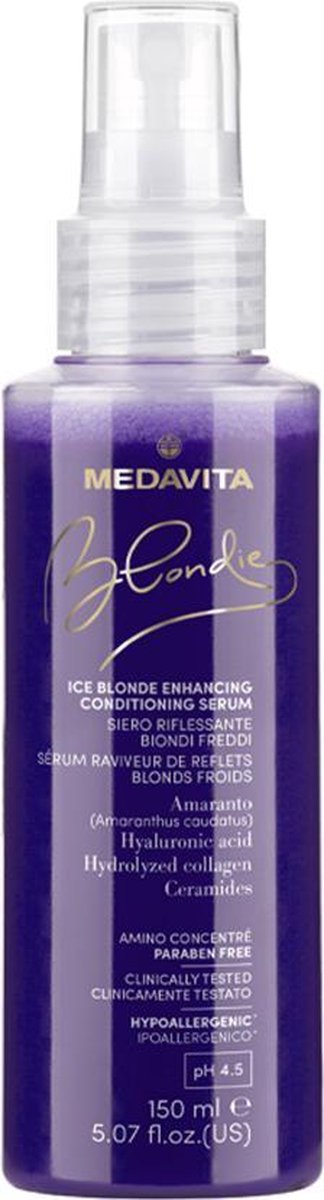 Medavita Blondie Ice Blonde Enhancing Conditioning Serum  Blond Haar 150ml