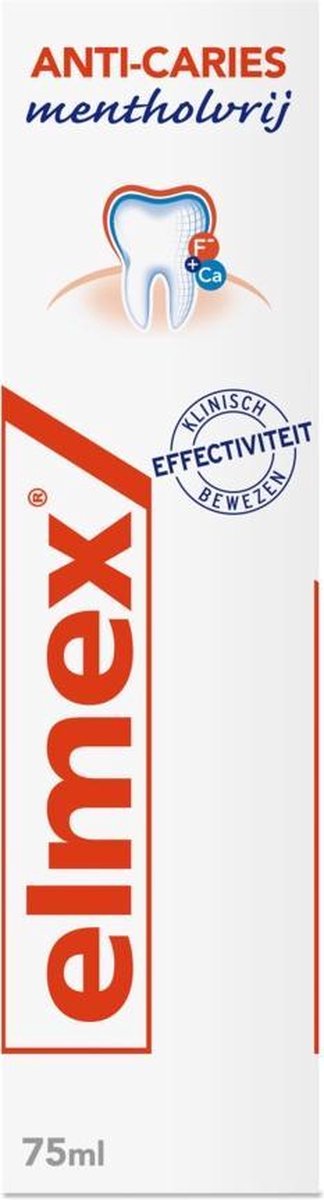 12x Elmex Anti-Cariës Tandpasta Mentholvrij 75 ml