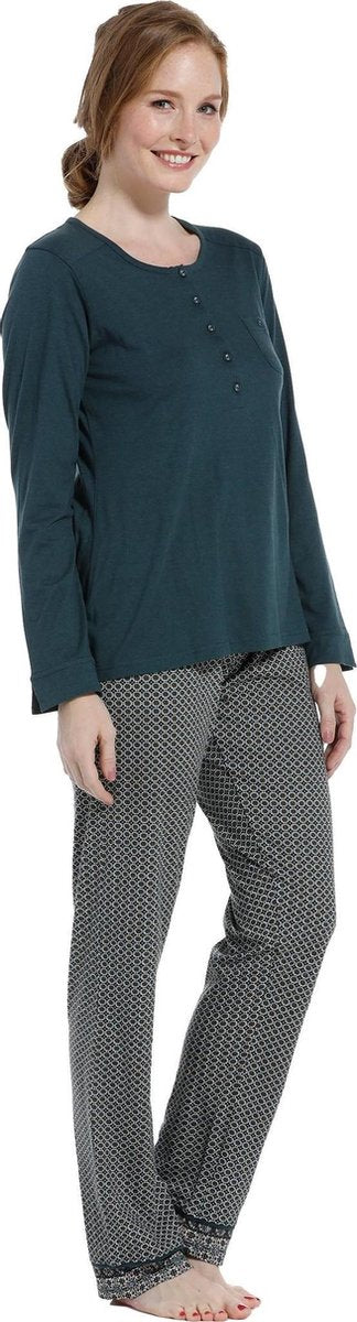 Pastunette tricot dames pyjama Vintage 4  - 52  - Groen