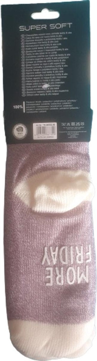 Hüttesock - Happy dames huissokken – Less Monday