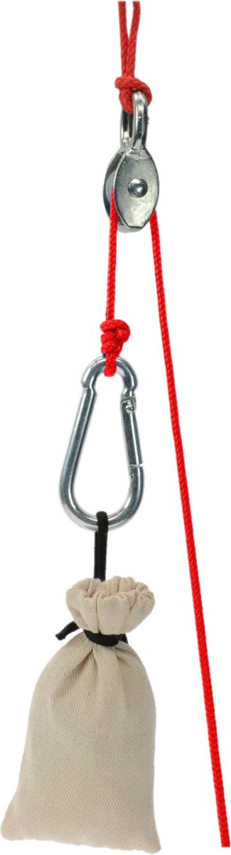 Kids Katrolset Junior Nylon/staal Bruin/rood 6-delig