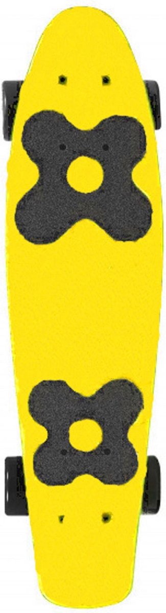 Skateboard Penny Board Volwassenen/Kinderen/Jongens/Meisjes  - Choke - Juicy Susi Geel 57 cm - 22.5 inch - Polypropeen