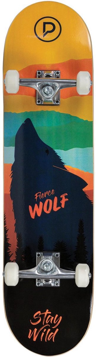 Playlife SkateboardKinderen en volwassenen - Geel/Oranje/Blauw