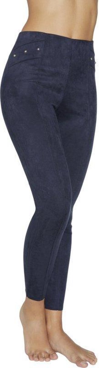 Legging Fantasie push up suede look | Blauw | M