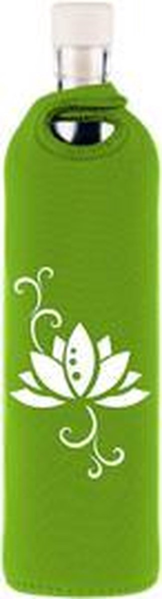 Flaska glazen waterfles Lotus 0