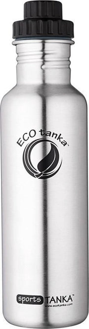 Ecotanka Drinkfles Sport Tanka 800 Ml Rvs Chroom/zwart