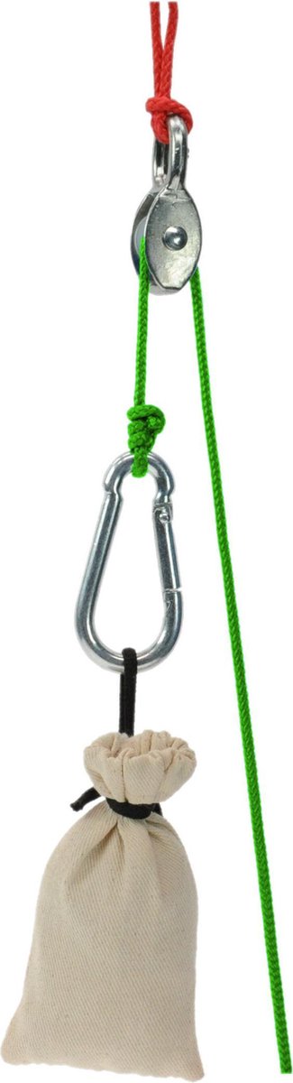 Kids Katrolset Junior Nylon/staal Bruin/groen 6-delig