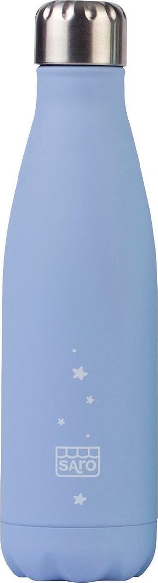 Saro Thermosfles Rvs 500 Ml 26 Cm Ijsblauw
