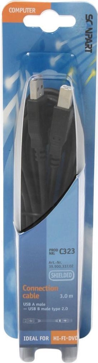Scanpart Usb Kabel A(m)-b(m) Type2.0 3.0m