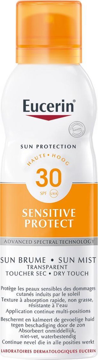 Eucerin Sun Sensitive Protect Spray Transparant SPF 30 - Zonnebrandspray - 200 ml