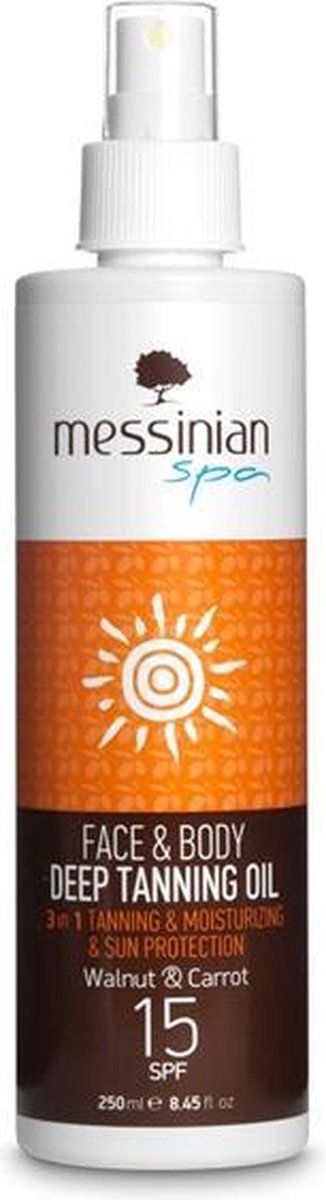 Messinian Spa Deep Tanning Oil SPF15 (250ml)