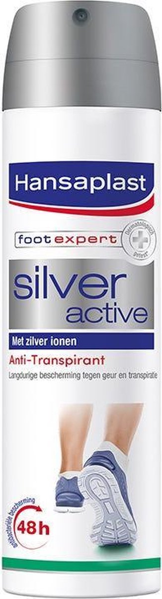 Hansaplast Silver Active Voetspray Anti - Transpiratie - 150 ml