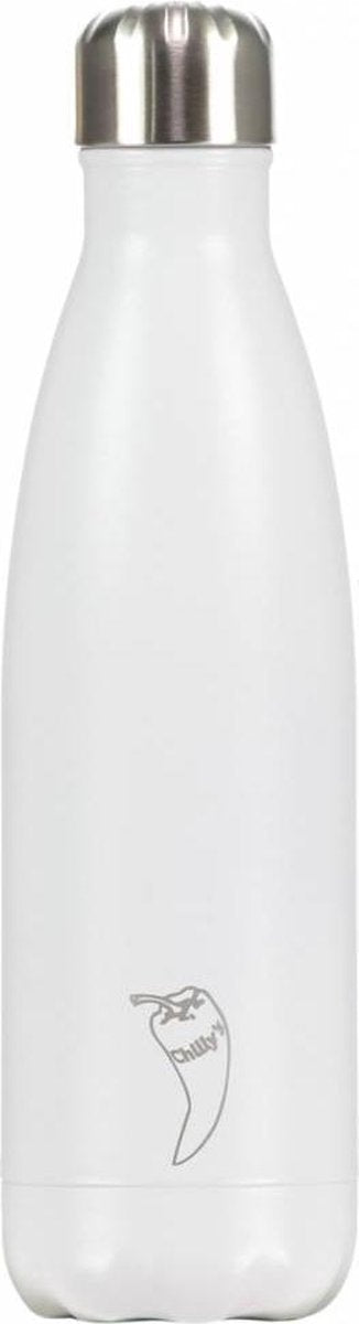 Chilly's Bottle Drink- & Thermosfles Wit 500 ml.