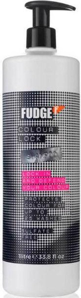 Fudge Colour Lock Shampoo-1000 ml met pomp -  vrouwen - Voor  - 1000 ml met pomp