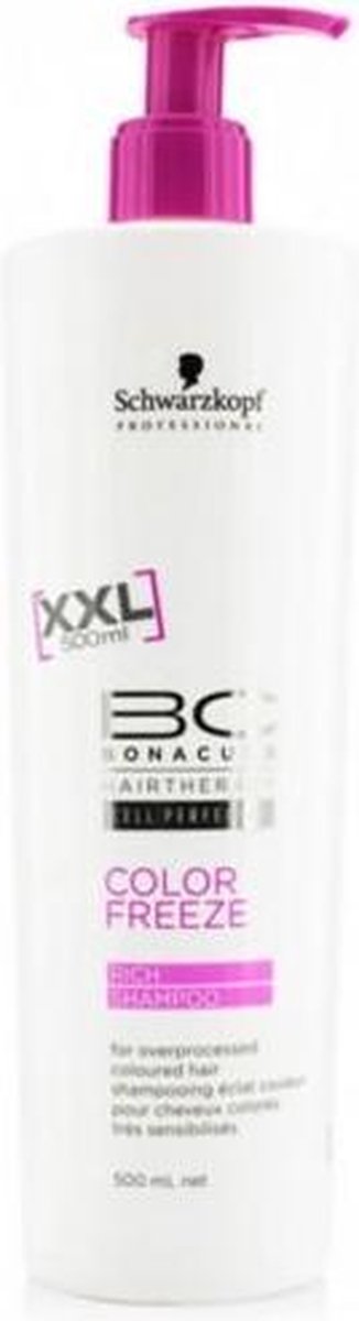 MULTIBUNDEL 2 stuks Schwarzkopf BC Color Freeze Rich Shampoo 500ml