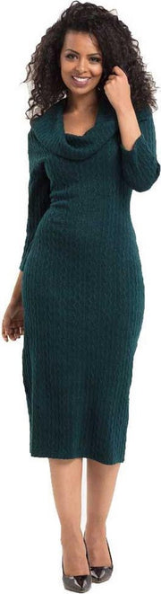 Voodoo Vixen Kokerjurk -3XL- Olivia Gebreide Groen