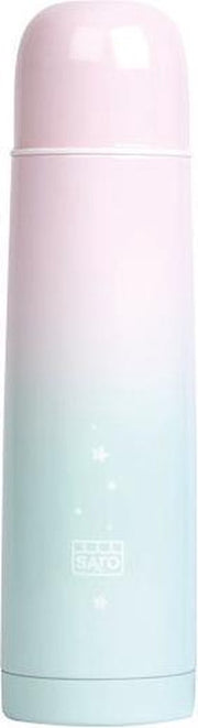 Saro Thermosfles Galaxy Rvs 500 Ml Roze/mintgroen