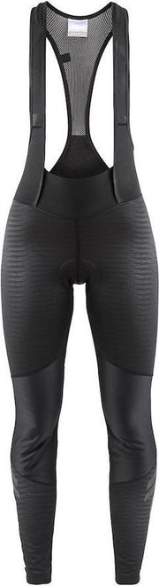 Craft Ideal Wind Dames Lange Fietsbroek Met Bretels Zwart