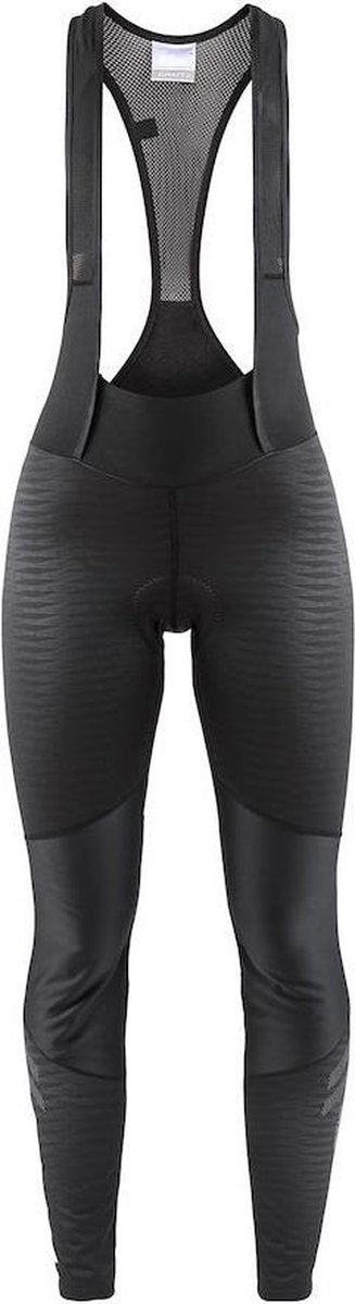 Craft Ideal Wind Dames Lange Fietsbroek Met Bretels Zwart