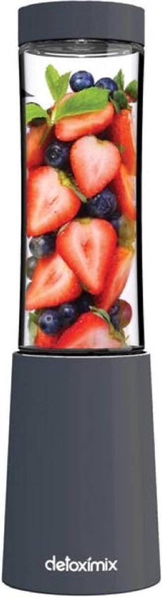 DETOXIMIX - Blender To Go - Smoothie Maker - Mini Blender - Grijs