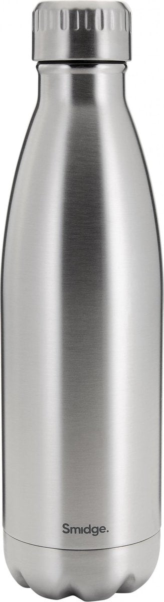 Smidge Thermosfles On The Go 450 Ml Rvs Zilver